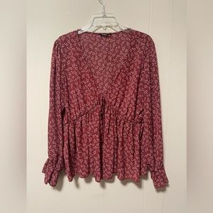 Floral Peplum Blouse